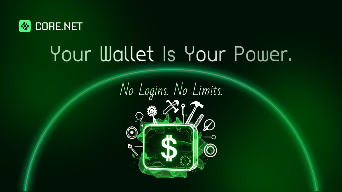 Your wallet = instant power. 🔑

No logins. No middlemen.
Just connect and unlock a world of AI-powered tools — instantly.

CoreNet is built for Web3:
🌐 Open access
🛠 Scalable tools for every builder
🧱 Ownership by design, freedom by default

It’s time to build differently —