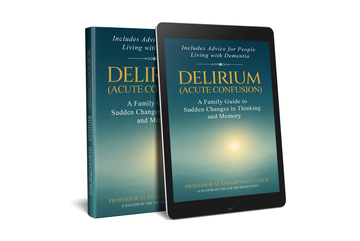 A_MacLullich's tweet image. 🧠 I've written a new book on #delirium for families - coming out in August 2025.
There's a real gap in public information on delirium & I'm aiming to help address this with this book.
Get a free pdf of Chapter 1 via the link below👇
#familycaregiver