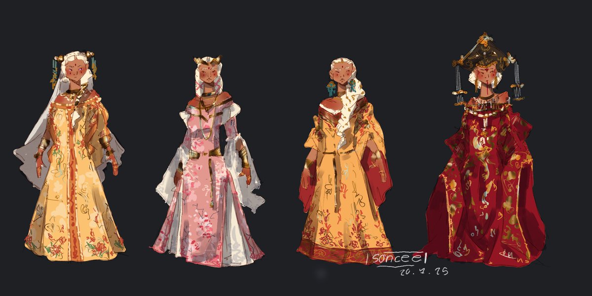 soncee_'s tweet image. Redesigning Nyra's ugly dresses lol - part 1 #rhaenyra #HouseOfTheDragon #ASOIAF #artistsontwitter