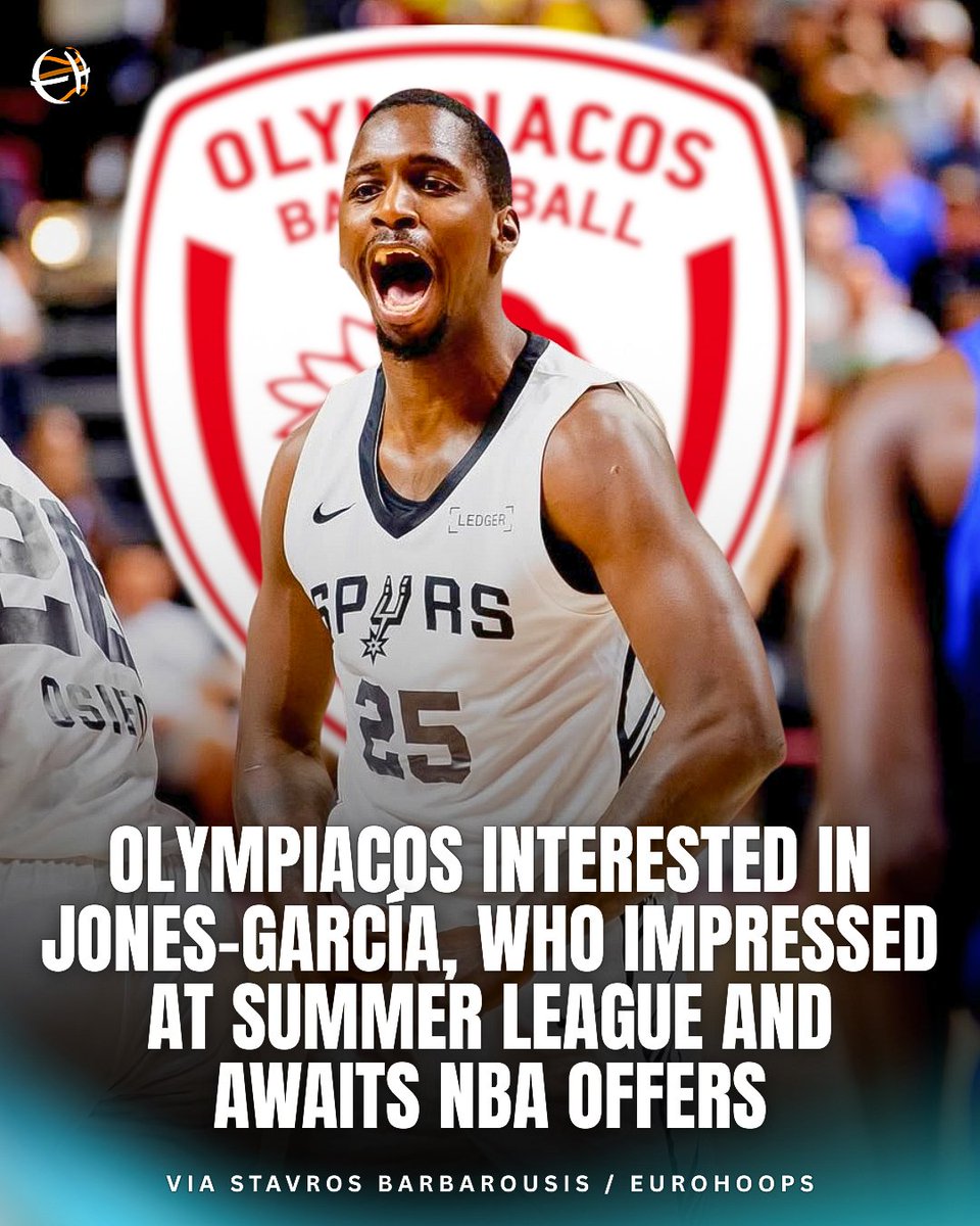 JeffGSpursKENS5 (@jeffgspurszone) on Twitter photo Greek team Olympiacos interested in Summer Spurs player David Jones-Garcia (via <a href="/sta_ba11/">StavrosBarbarousis</a> ) #nba #porvida #sanantonio Greek team Olympiacos interested in Summer Spurs player David Jones-Garcia (via <a href="/sta_ba11/">StavrosBarbarousis</a> ) #nba #porvida #sanantonio
