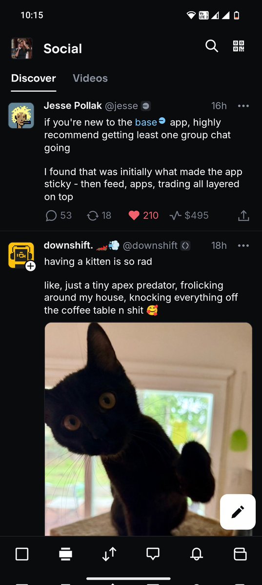 NikhilEth's tweet image. I got a special invite to @baseapp 🟦 🥳
First impression would be :- It's the everything app!
Payments, Socials, Apps, Chats, Crypto you name it, everything is here.
going to spend a lot of time exploring it further
Also, will be building @lotrydotfun on the Base app sooon!…