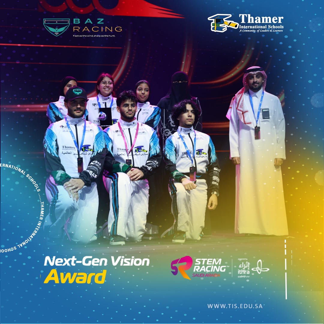 فريق Baz Racing الفائز بجائزة الرؤية للجيل الصاعد فيSTEM Racing! 🎉
فريقنا يجسد روح التعاون والإبداع، ونتطلع لمزيد من الإنجازات في المستقبل.