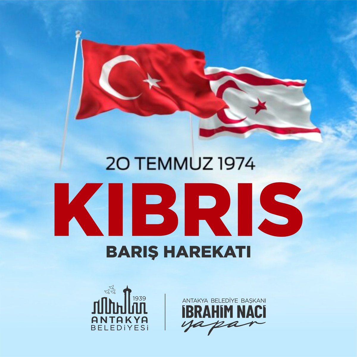 inaciyapar's tweet image. Kuzey Kıbrıs Türk Cumhuriyeti halkının 20 Temmuz Barış ve Özgürlük Bayramı kutlu olsun.
Kıbrıs Barış Harekatı’nın 51. yıl dönümünde; bağımsızlık ve özgürlük uğruna can veren aziz şehitlerimizi rahmetle anıyor, gazilerimize minnet ve şükranlarımı sunuyorum.