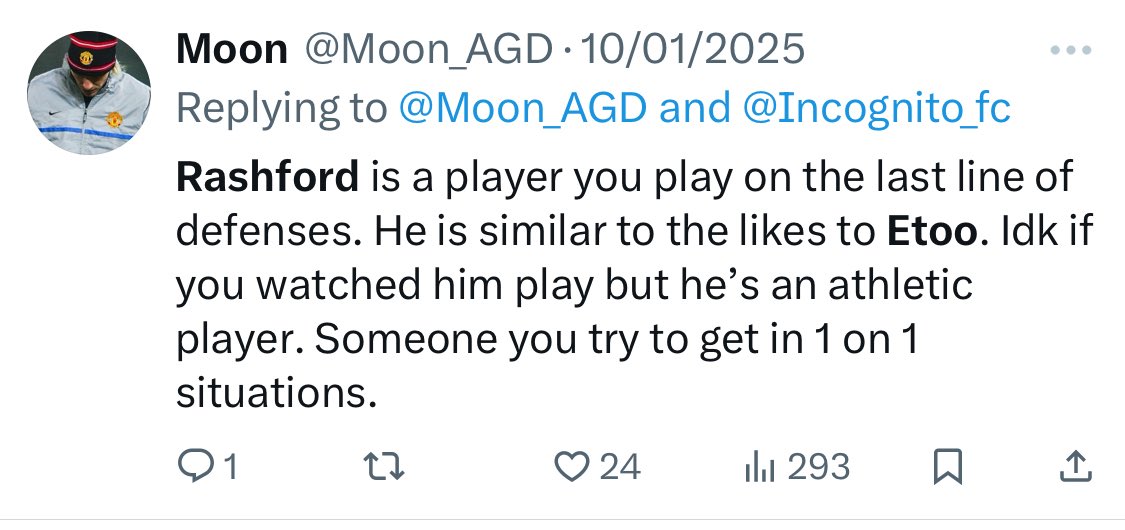 Moon_AGD's tweet photo. Finally going to get my Rashford = Etoo arc https://t.co/QPnswB6htC