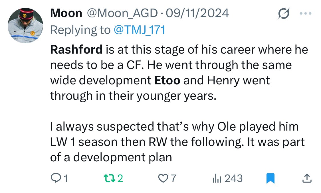 Moon_AGD's tweet photo. Finally going to get my Rashford = Etoo arc https://t.co/QPnswB6htC