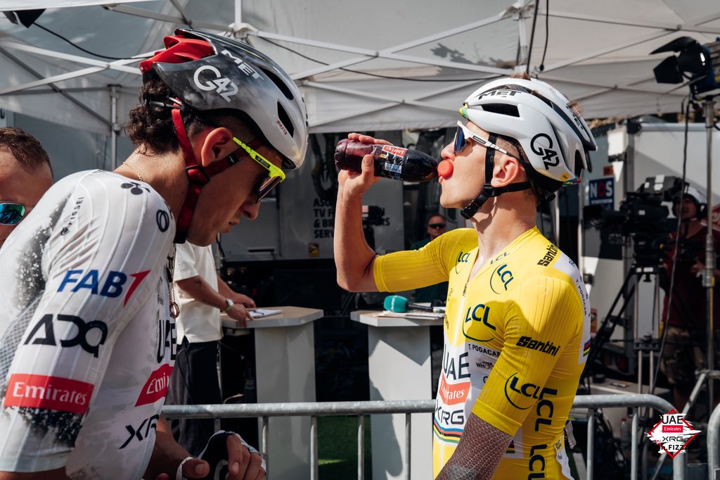 TeamEmiratesUAE's tweet image. A perfect team effort to close out week two of #TDF2025
💛 #WeAreUAE