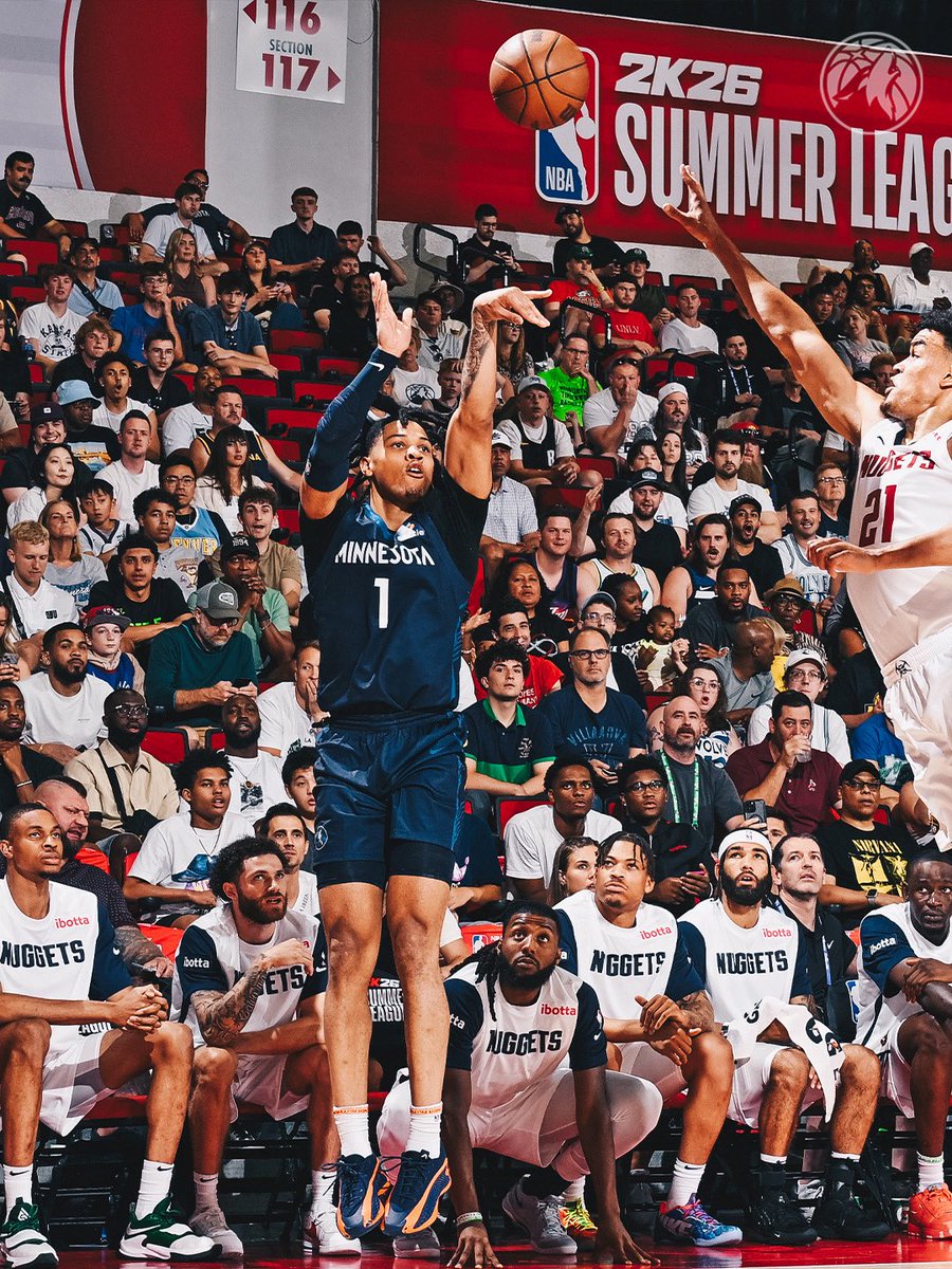 Timberwolves's tweet image. TJ at Summer League ‘25:
22.7 PPG
6.0 RPG
5.0 APG
1.7 SPG