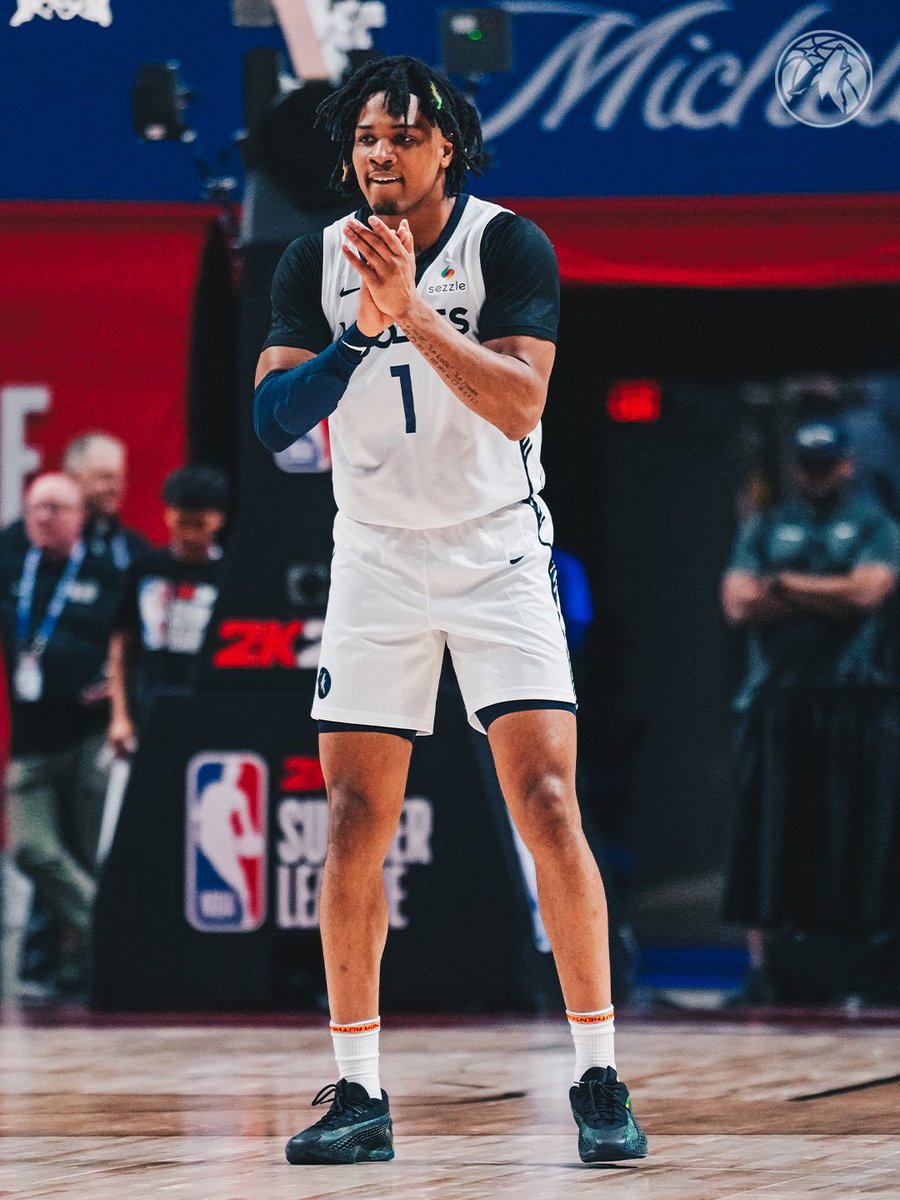 Timberwolves's tweet image. TJ at Summer League ‘25:
22.7 PPG
6.0 RPG
5.0 APG
1.7 SPG
