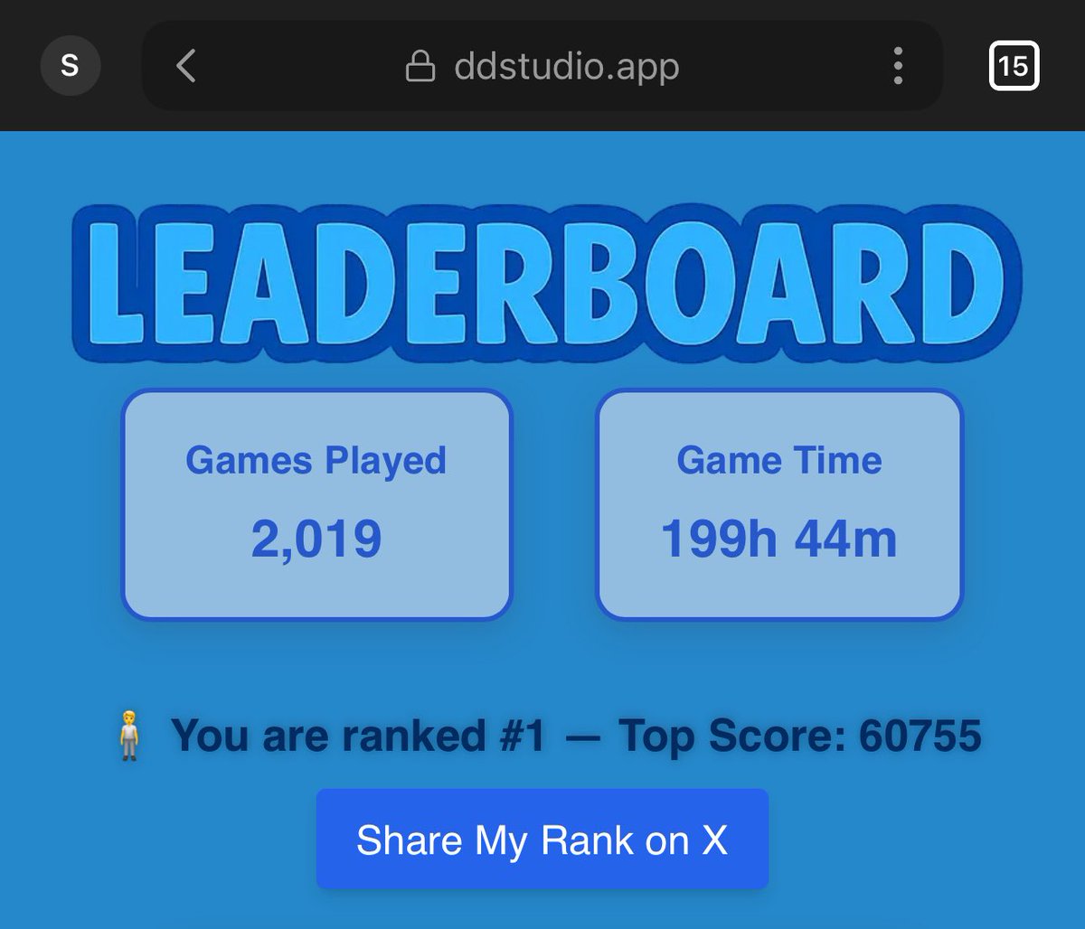 DDGamingLabs's tweet image. PMF looking juicy on number of games played on @Scrollyfeed
Create and level up your gamer profile below:
DDStudio.app