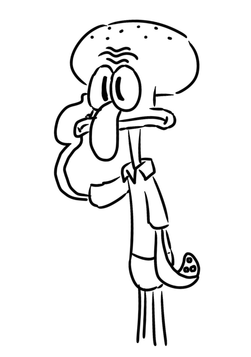 LoppySue9's tweet image. Squidward and Fancy Squidward Copy