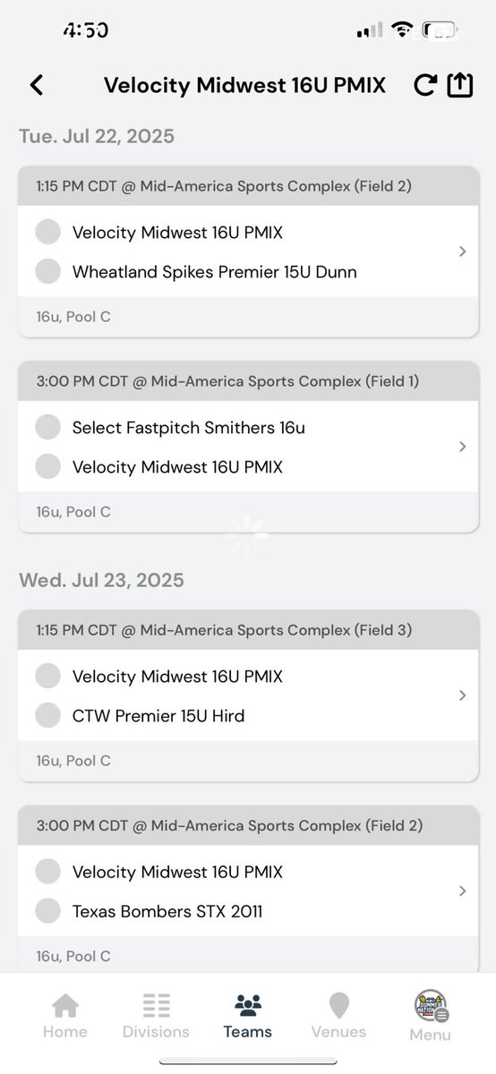 Alaina Williams (@alaina_will26) on Twitter photo Unfortunately, the rest of our tournament in St. Charles was cancelled due to weather. But my Velocity Midwest team is back at it in Kansas City starting Tuesday this week! Here’s our schedule so far! <a href="/Velo16uMidwest/">Velocity 16u Midwest</a> Unfortunately, the rest of our tournament in St. Charles was cancelled due to weather. But my Velocity Midwest team is back at it in Kansas City starting Tuesday this week! Here’s our schedule so far! <a href="/Velo16uMidwest/">Velocity 16u Midwest</a>