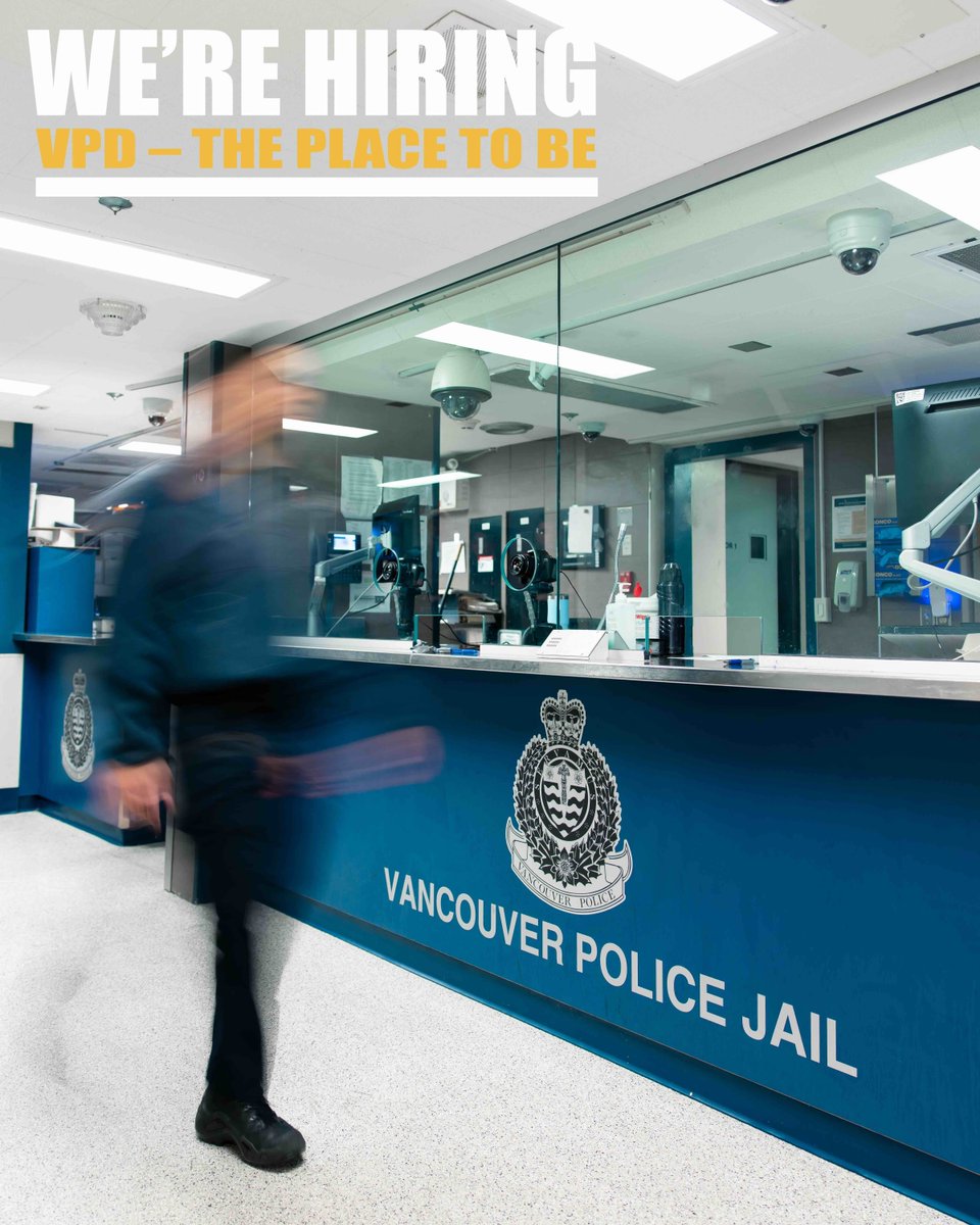 VPDRecruiting's tweet image. Join the @vancouverpd Jail as a Special Municipal Constable (SMC)! Help our facility run smoothly while earning a great wage and gaining valuable skills. This is an ideal position for individuals looking for part-time or full-time work! 

For more info, visit…