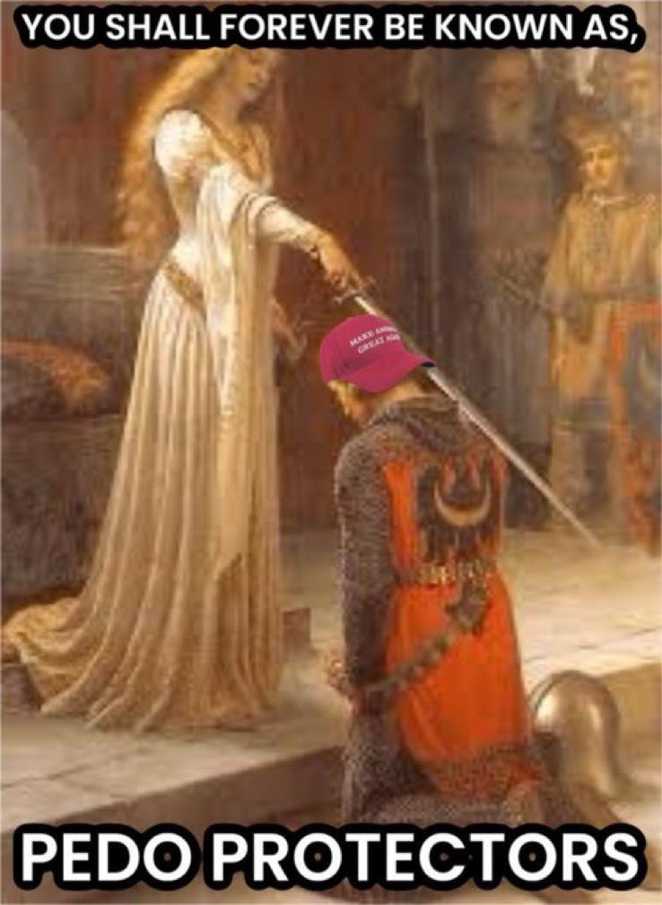 ElmoWig617's tweet image. There are only two categories of MAGAt now:
Pedophiles and those who excuse and defend pedophiles