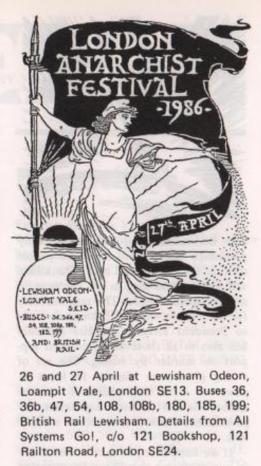 Transpontine's tweet image. The Anarchist Festival in Lewisham that never was - police evicted the squatted Odeon cinema the night before in April 1986. transpont.blogspot.com/2016/10/the-an… [updated post with #spycops report]