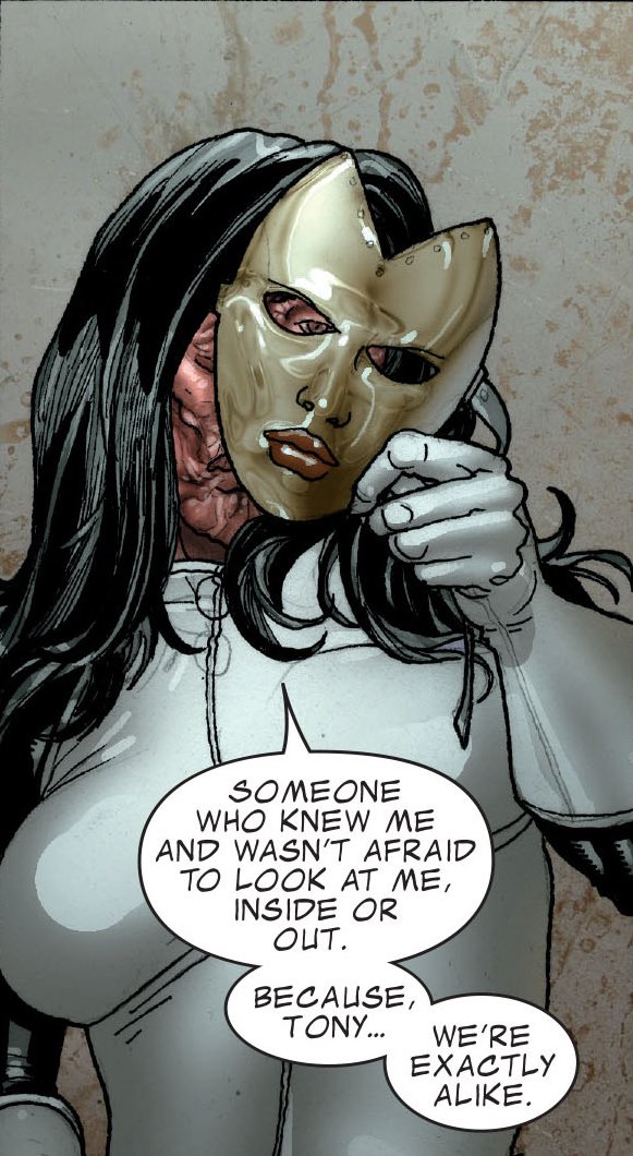 tincanmans's tweet image. Example 8366832561938 of an Iron Man villain being used in another character’s project and worse off for it. Agent Carter didn’t even utilise her in any interesting way….