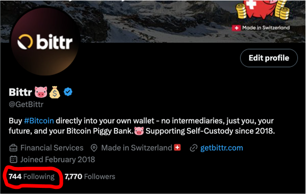 GetBittr's tweet image. Bitcoin Maxis, where are you?😨
I’m following 744 people and want more signal.
If you’re a Bitcoiner, hate the word cRyPtO and stack sats like a maniac: say hi in the comments! 🧡