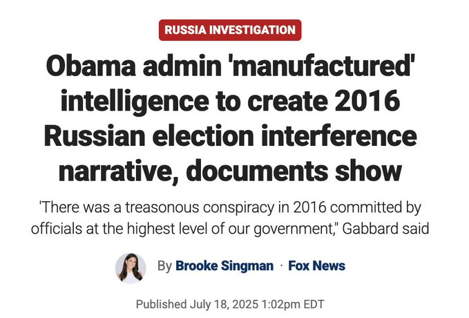 sararen21's tweet image. MY FRIENDS (2016): "You have no proof Obama is behind the Russia probe!"
MY FRIENDS (2025): 🦗