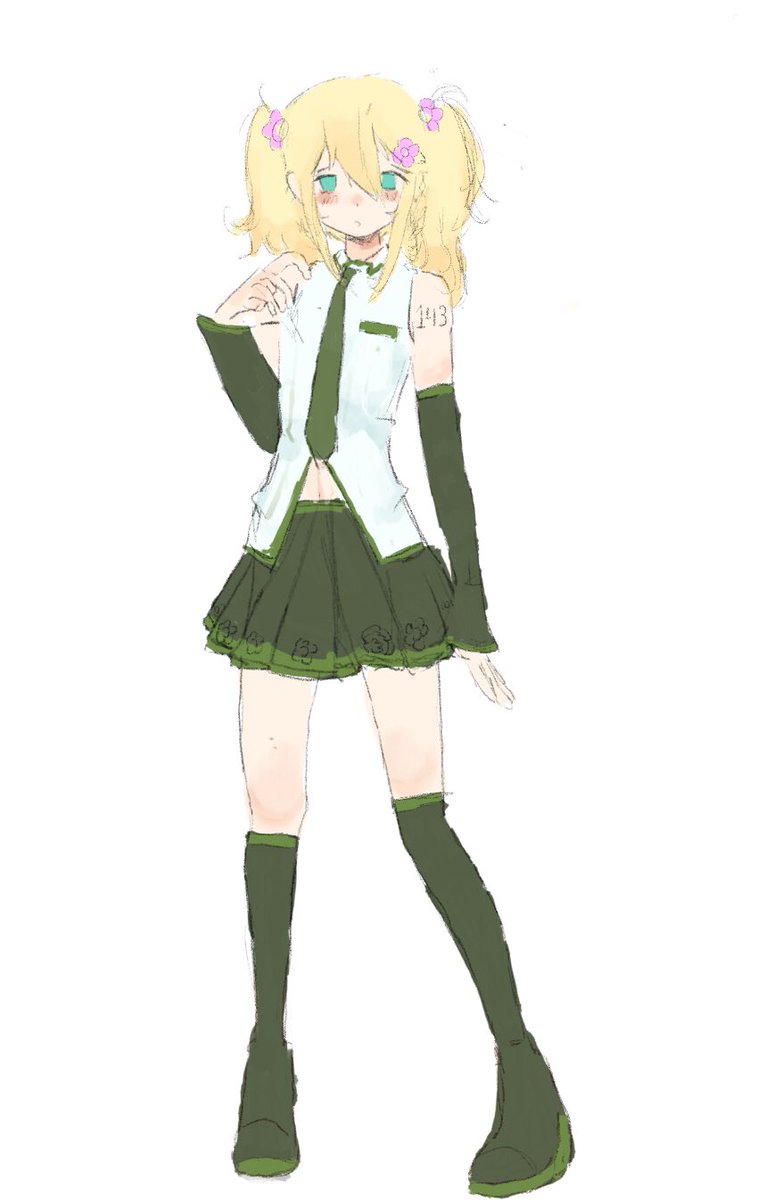exstasia0333's tweet image. miku basil concept thanku oden for the idea heheh #omori #omorifanart