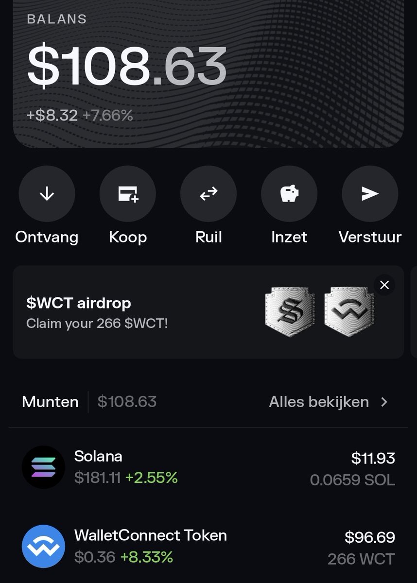 roroverwon's tweet image. Free 100$ from WCT AIRDROP SOLFLARE🪽🤎
