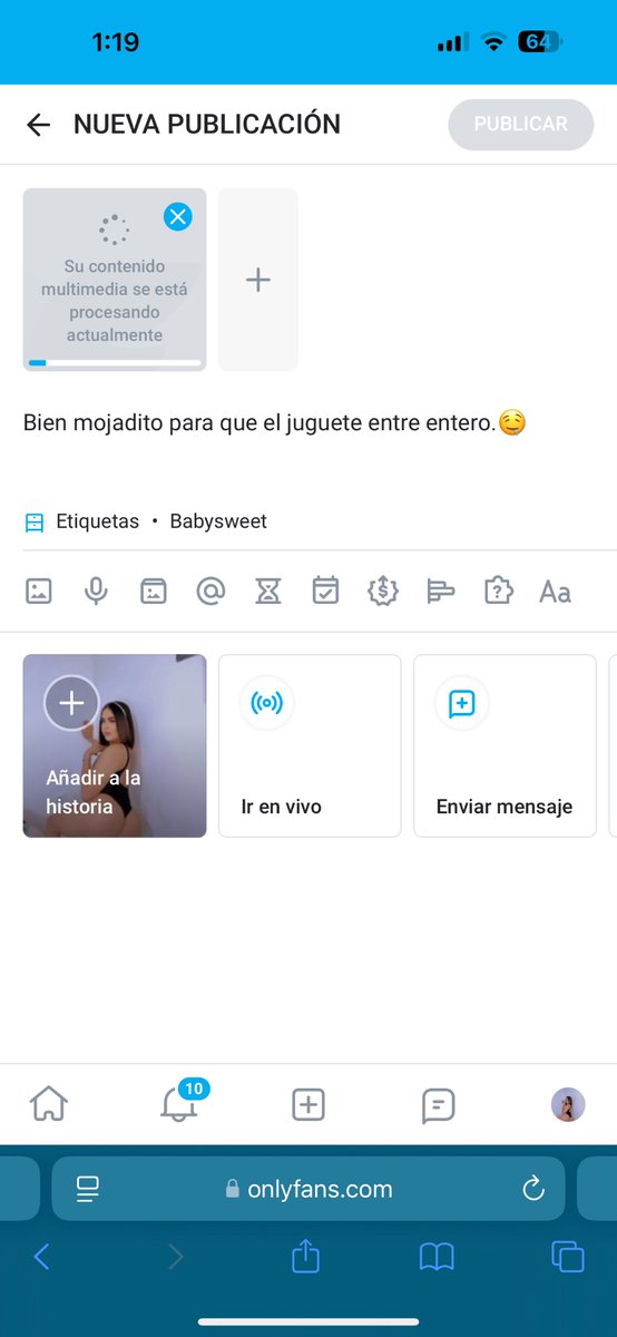 Que esperas para suscribirte y ver cómo me lo entro todo.🤤onlyfans.com/baby.sweet21