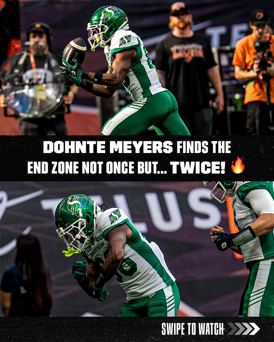 CFL's tweet photo. My oh my, Dohnte Meyers! 😮‍💨

#cfl https://t.co/yA5maGaZNN