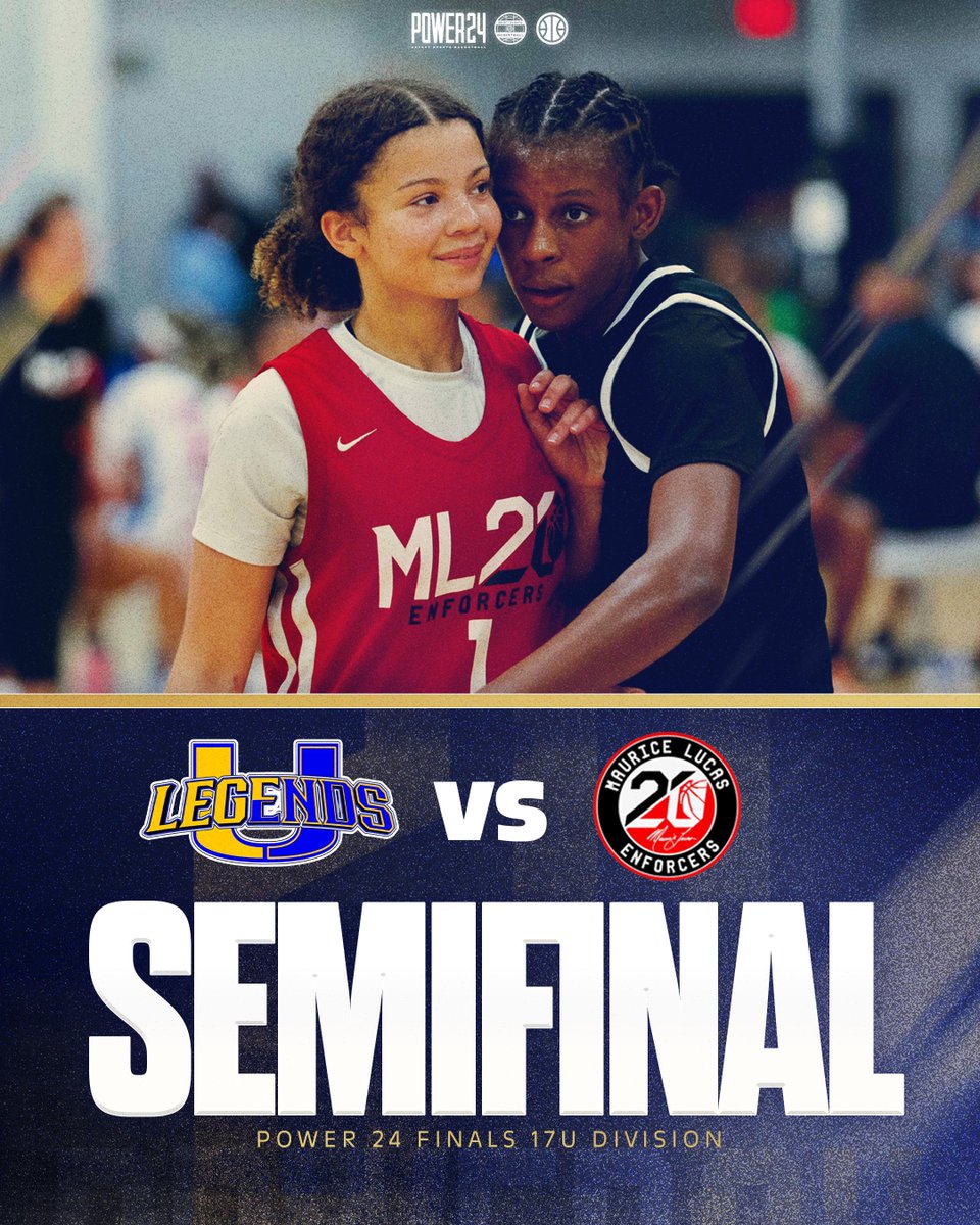 Select Events Basketball (@selecteventsbb) on Twitter photo Our first semifinal is set 😤
<a href="/Legends_Bball/">Legends U Basketball</a> and <a href="/MLOREGONCITY/">Maurice Lucas Lady Enforcers</a> will face off this afternoon with a spot in the championship on the line 🔥 Our first semifinal is set 😤
<a href="/Legends_Bball/">Legends U Basketball</a> and <a href="/MLOREGONCITY/">Maurice Lucas Lady Enforcers</a> will face off this afternoon with a spot in the championship on the line 🔥