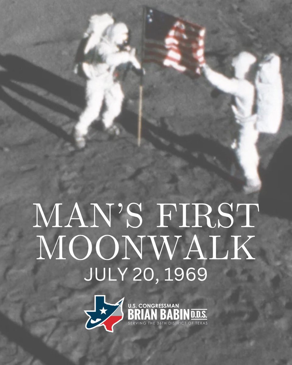 RepBrianBabin's tweet image. I was 21 years old on July 20, 1969, when Neil Armstrong and Buzz Aldrin took “...one small step for man, and one giant leap for mankind.” I never imagined I’d one day support @NASA as Chairman of @housescience. It’s a great honor to help carry forward the mission they began.