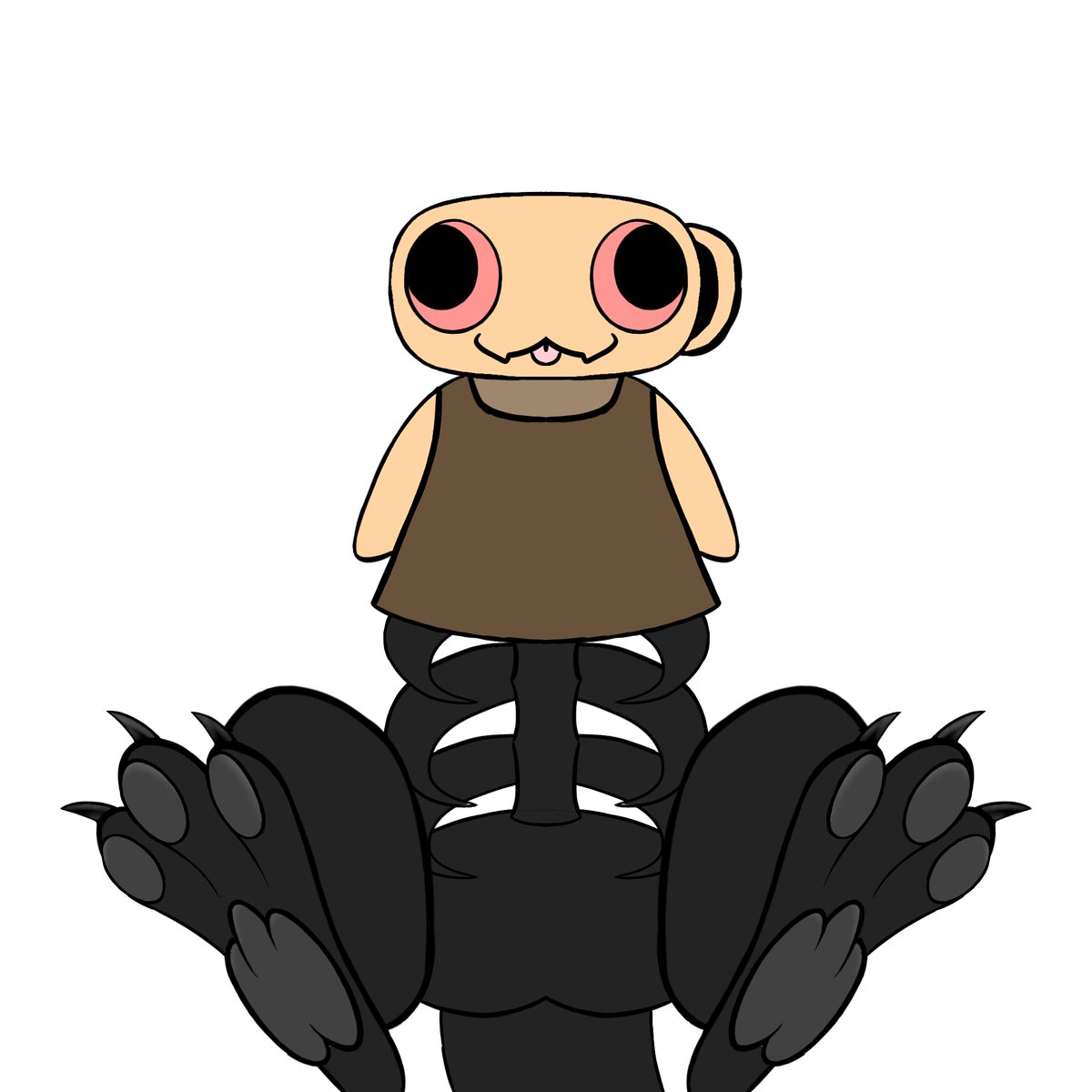 DontMindMe897's tweet image. She sits :) #dandysworld #dandysworldfanart #dandysworldshelly #shellyfossilian #twistedshelly