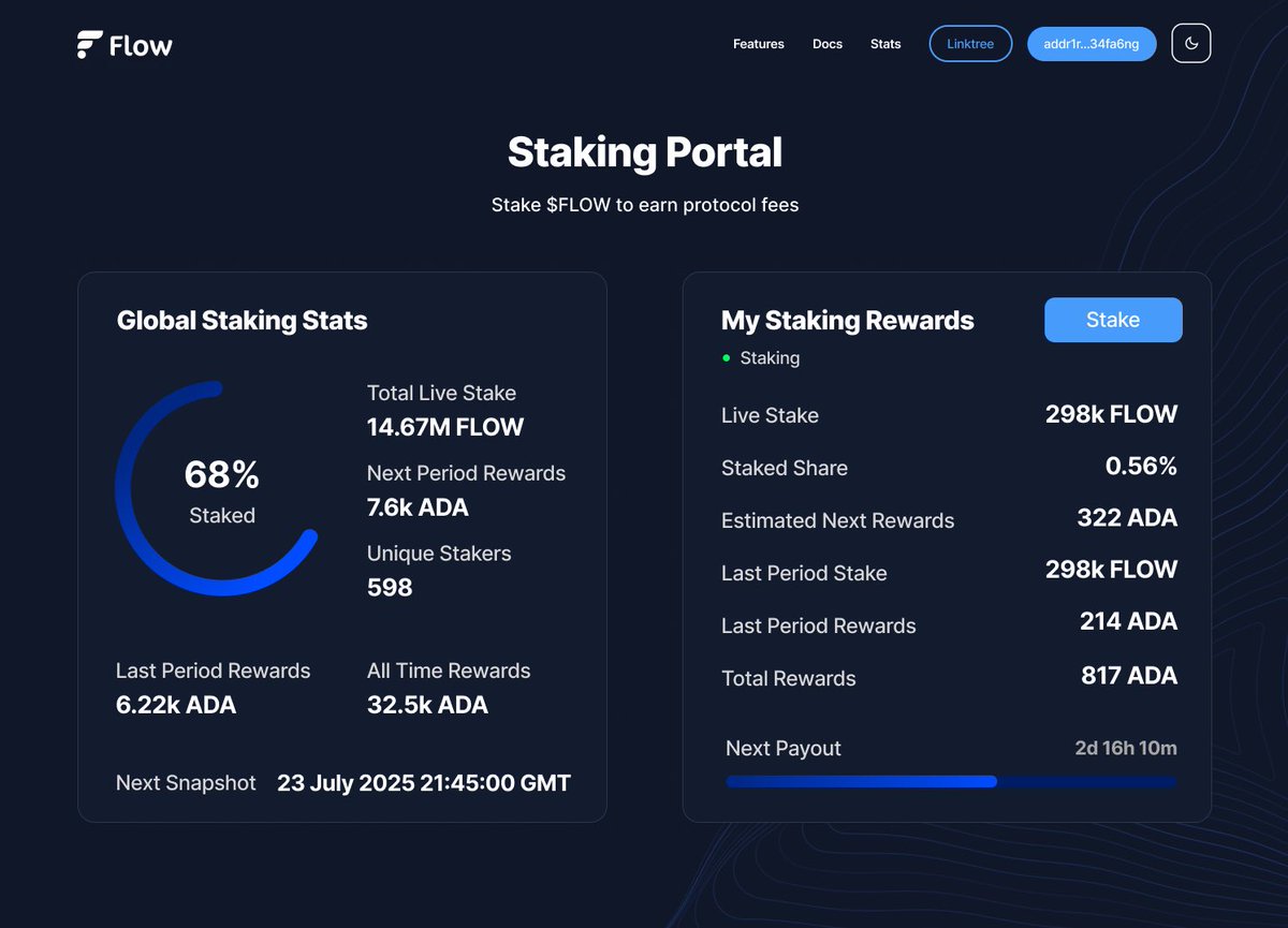 flowdefi's tweet image. $FLOW staking is almost ready 🕹️