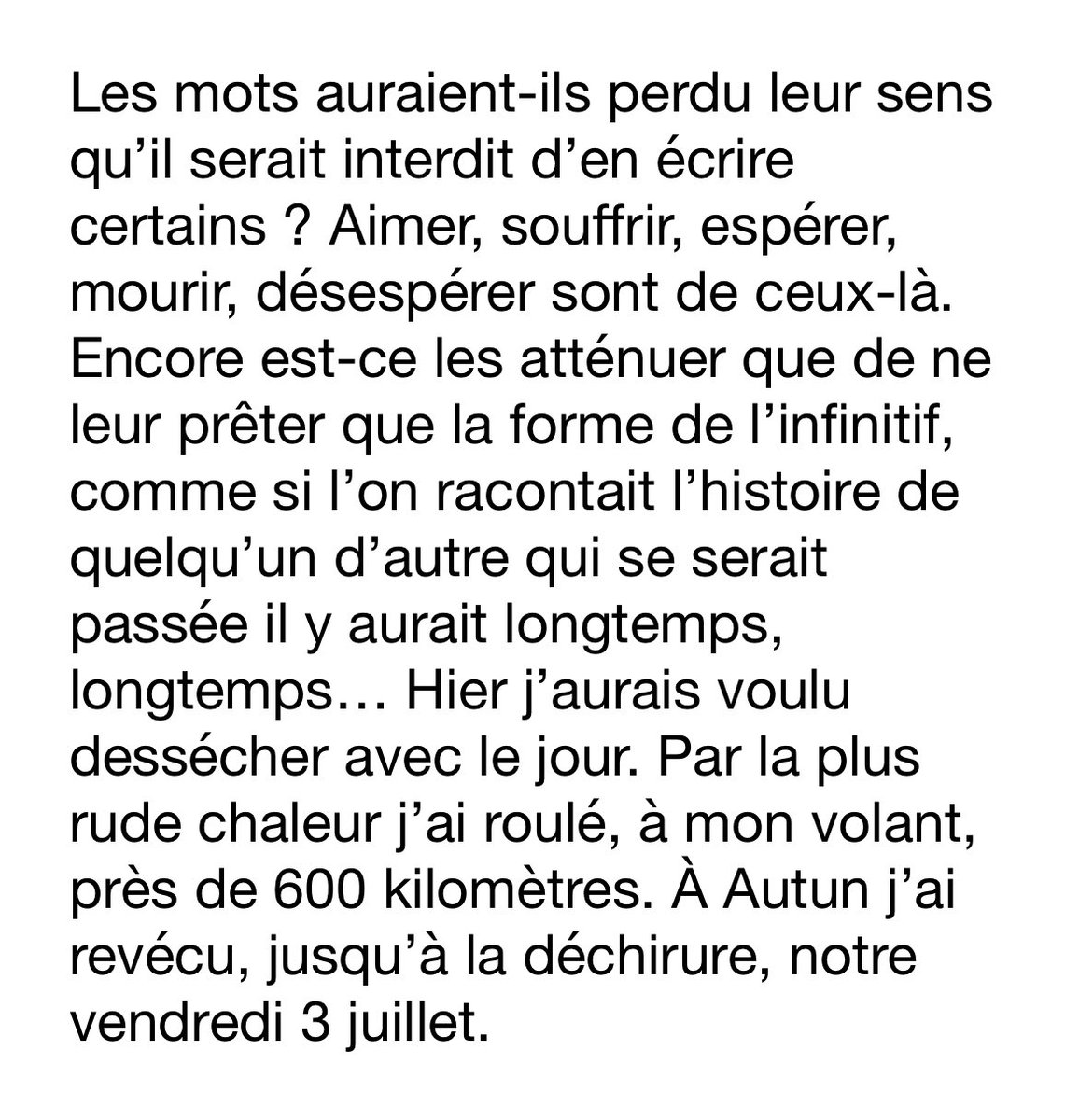 - Chateaubriand, que le chant d’un oiseau transporte à travers le temps, vers le domaine de sa jeunesse : « Quand je l'écoutais alors, j'étais triste de même qu'aujourd'hui » ?
- Proust, qui revit avec Albertine l’amour et la jalousie éprouvés pour Gilberte ?
- Stendhal pour