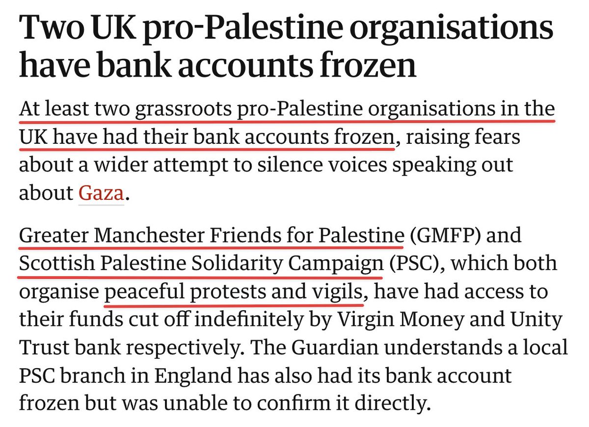 agent_of_change's tweet image. Britain (along with the US, Germany, France, Canada and other Western countries) is moving dangerously close to outlawing any expression of opposition to genocide.
If Britain participates in a full-scale war on Iran, or starts sending large numbers of troops to Ukraine, it's not…