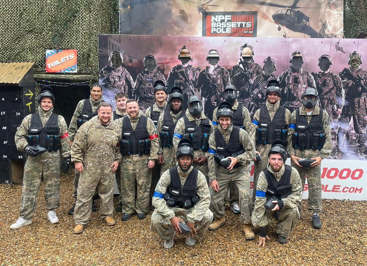 Birmingham United First Team (@bufcfirst) on Twitter photo From the pitch to paint. Huge thank you to <a href="/NPFbassettspole/">NPF Bassetts Pole Adventure Park</a> for looking after us. From the pitch to paint. Huge thank you to <a href="/NPFbassettspole/">NPF Bassetts Pole Adventure Park</a> for looking after us.