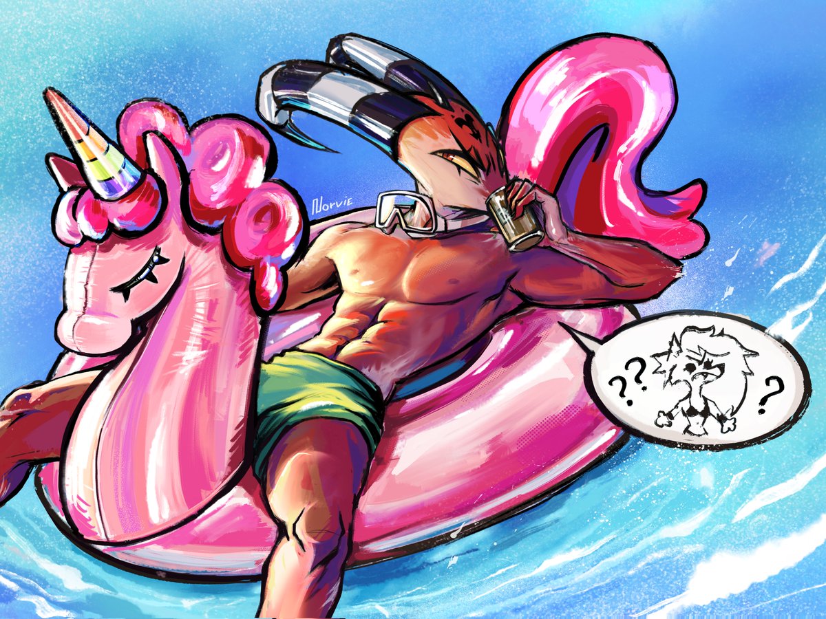 It was meant to be just a quick sketch, but... I spiraled😅

"Where’s Loony though??👀"
#HelluvaBoss #HelluvaBossFanart #Blitzo