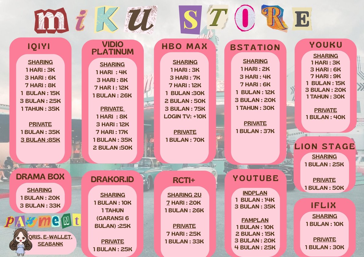 payitabae's tweet photo. BUBUB YANG NEED APLIKASI PREMIUM FAST PROCESS AMANAH FULL GARANSI 100%  MIKU MASIH OPEN YA

WTS WTB READY CAPCUT CANVA NETFLIX DISNEY IQIYI VIU WETV DAN LAINNYA

ORDER LANG SUNG WA : https://t.co/ljgahGmejc

#zonauang 612 https://t.co/IGg1td5v0R