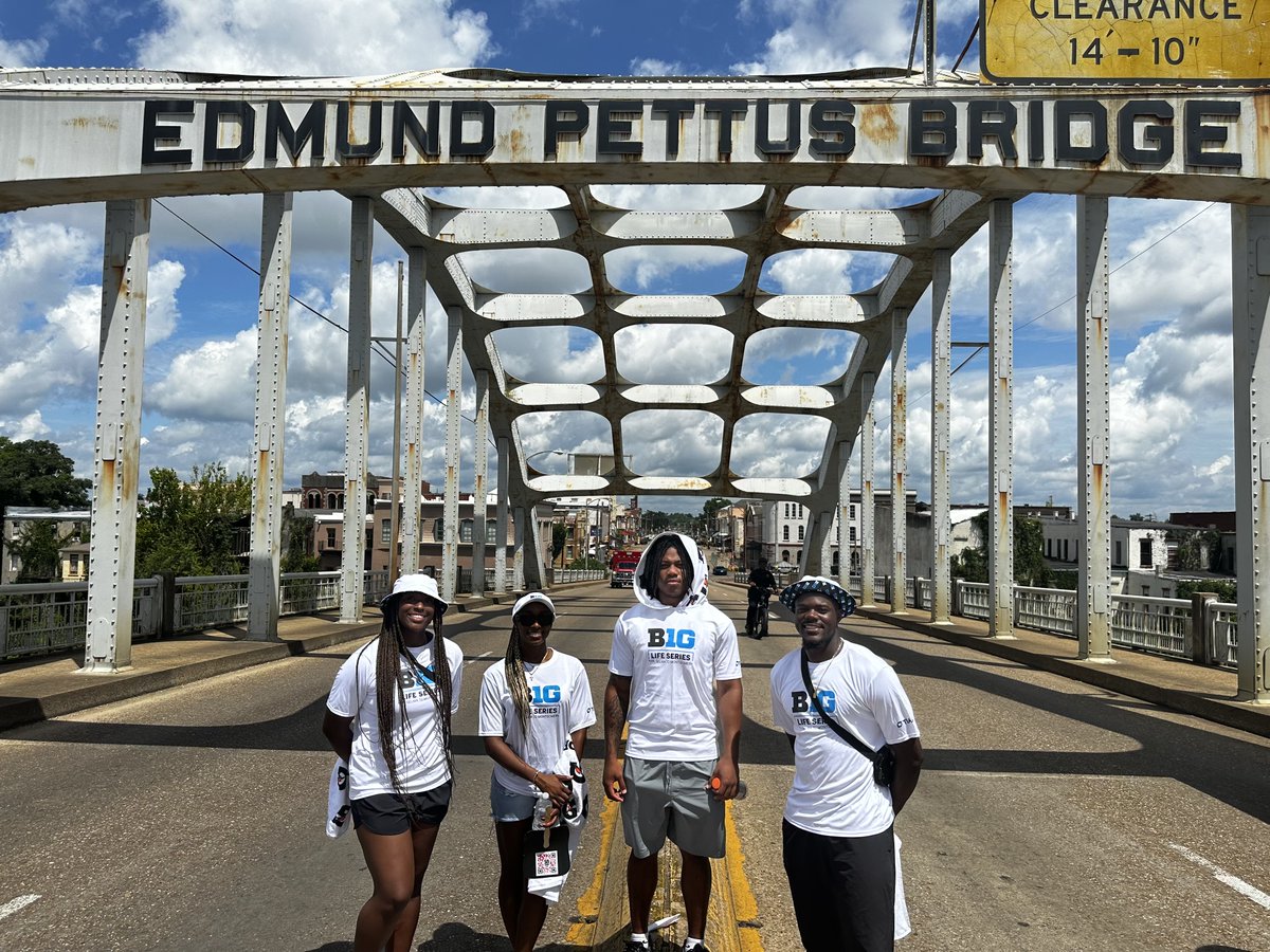 BamaStateSports's tweet image. Our student-athletes representing at the Selma to Montgomery event with the Big Ten. Honored to walk in purpose.
#SWARMAS1