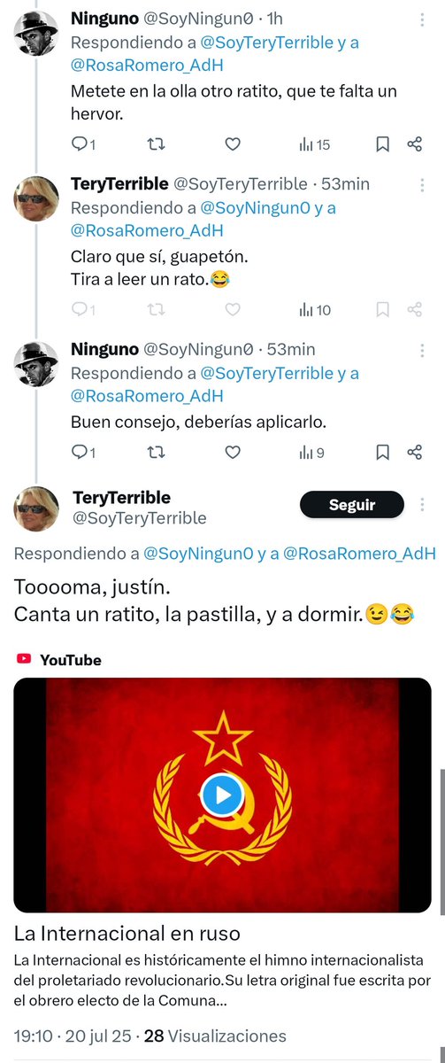 SoyNingun0's tweet image. Se conoce que @SoyTeryTerrible siguió su propio consejo, (aunque tarde) y leyó y ante el ridículo, bloqueó.
Pero bueno, temazo para el bajón dominguero.