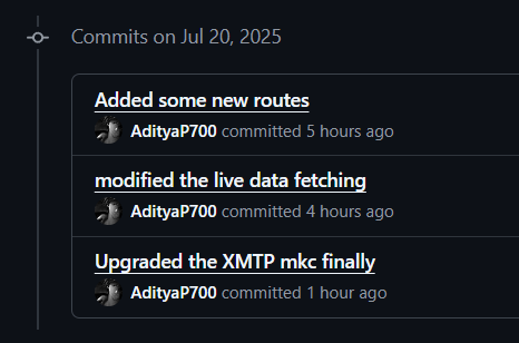 AdityaPat_'s tweet image. My commits in odd days