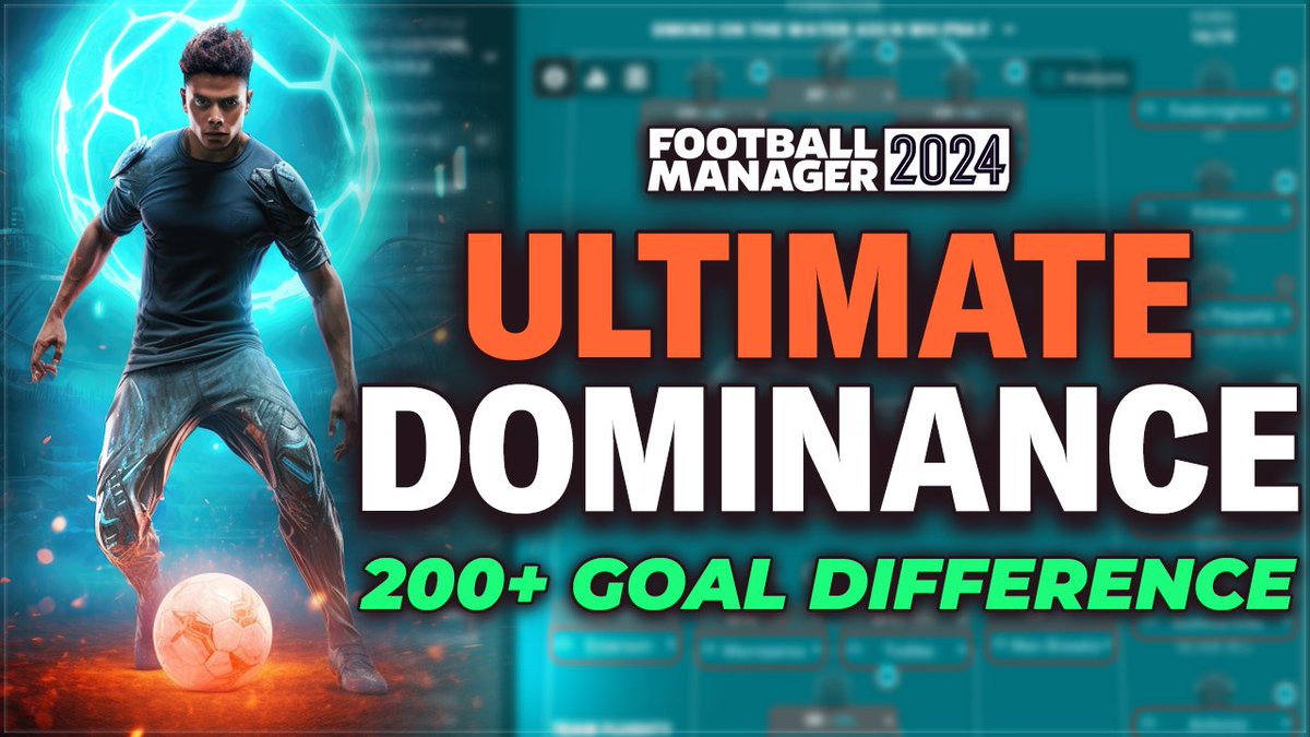 fmscout's tweet image. A 200+ Goal Difference tactic, yes please! 🤩🔥
@JoshDxly looks at a unique 433 created by Knap that performs wonders on the pitch, wreaking havoc on the opposition! 🚀🤯
A MUST-TRY FM tactic! ✅💎
youtube.com/watch?v=38Wckx…