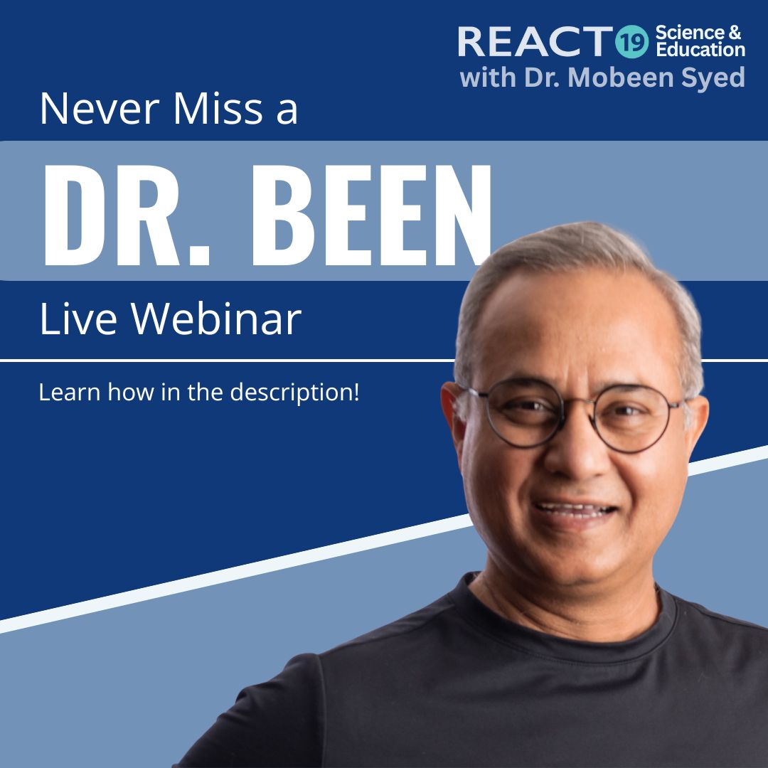 React19org's tweet image. Looking for answers and expert insight?
Don’t miss the next live webinar with Dr. Been, sign up for our newsletter today!
Dr. Been, React19’s Director of Education and Medical Board member, is a physician, software engineer, and internationally recognized medical educator. He’s…