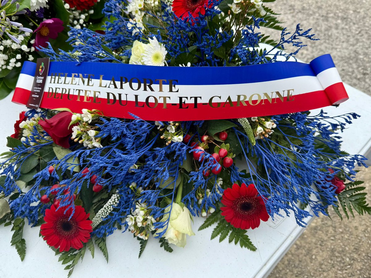 HeleneLaporteRN's tweet image. 💐 À cette occasion, j’ai déposé une gerbe en mémoire de ces héros de l’ombre qui, comme Marguerite et Paul Tzaut, Majors de l’Armée du Salut et Directeurs de la maison de retraite « Le Soleil d'automne » à Tonneins ont sauvé des innocents au péril de leur vie.