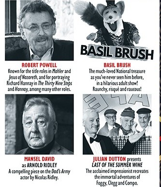 JulianDutton1's tweet image. Not every day of the week one appears on the bill with Jesus, Bernie Clifton and Basil Brush. Thrilling Sunday variety at the Savoy Theatre Monmouth. Thank you @TalkingPicsTV!