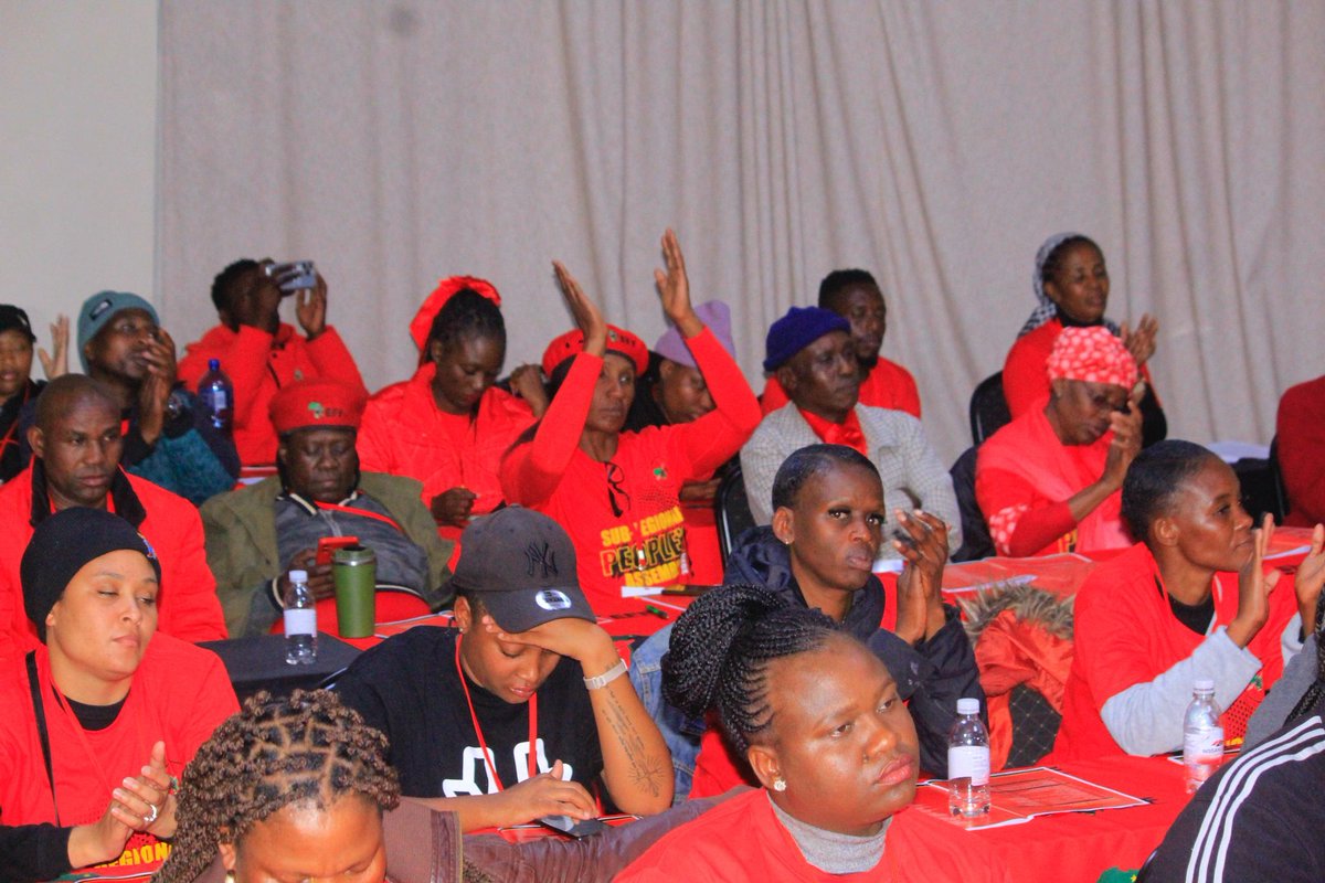 EFFGautengProv's tweet image. 🚨In Pictures🚨
Commissar Nkululeko Dunga, the Chairperson of the EFF in Gauteng at the EFF Tshwane SubRegion 1 SRPA, playing an active on role in building the organization, its structures, and membership.
It is through our hard work, unity of effort and thorough attention to…