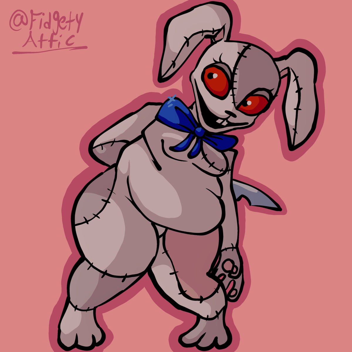 FidgetyAttic's tweet image. My friends suggested I should draw vanny so I did hope yall like it #vanny #fnaf #fnaffanart #fanart