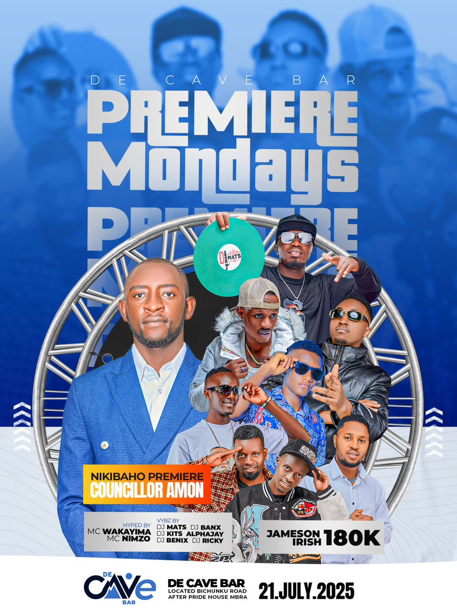 Acleoug's tweet image. Monday night vibes🔥🔥🔥 always at Da cave bar, Mbarara. Don’t miss out
#PremiereMondays
@DeejMats @DjBenix @DeejBanxx @Ssonkopromotion @wakayimamc @MediKits1