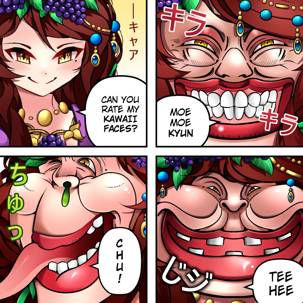VTuberComics's tweet image. Which Expression Is Your Favorite? π·π
@DionysusMythos | #DioDoodles
