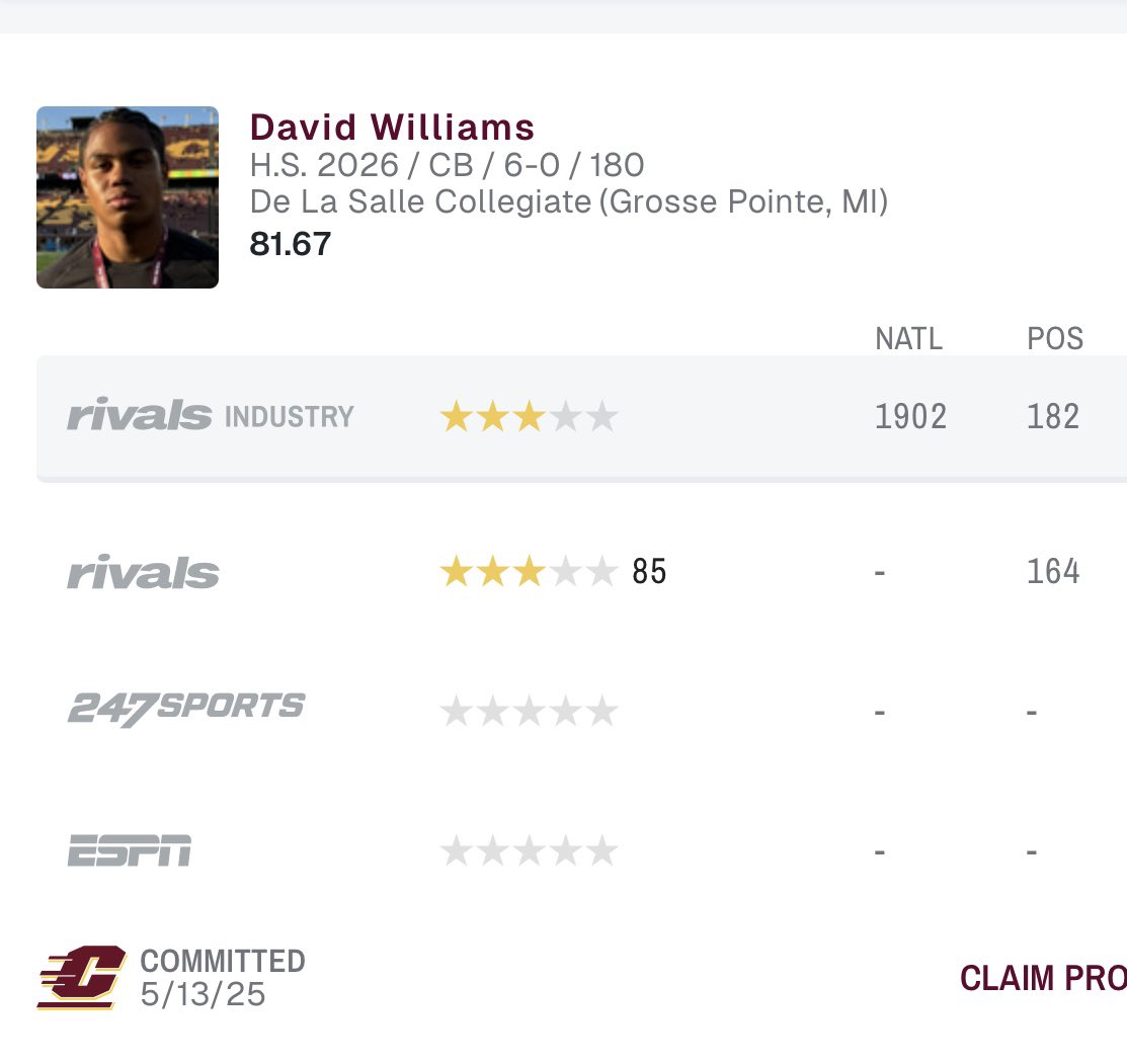 David Williams 3⭐️ DB tweet media