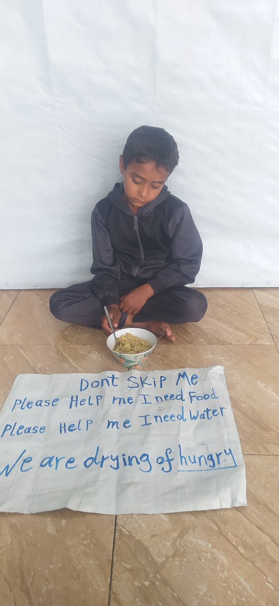 wesam8517's tweet image. I appeal to you by God my heart is breaking Our tent is empty of food and I don't even have a bag of flour The children are crying from hunger abed is two years old and won't stop crying not because of illness or a whim but because of extreme hunger
👇💔
chuffed.org/project/131113