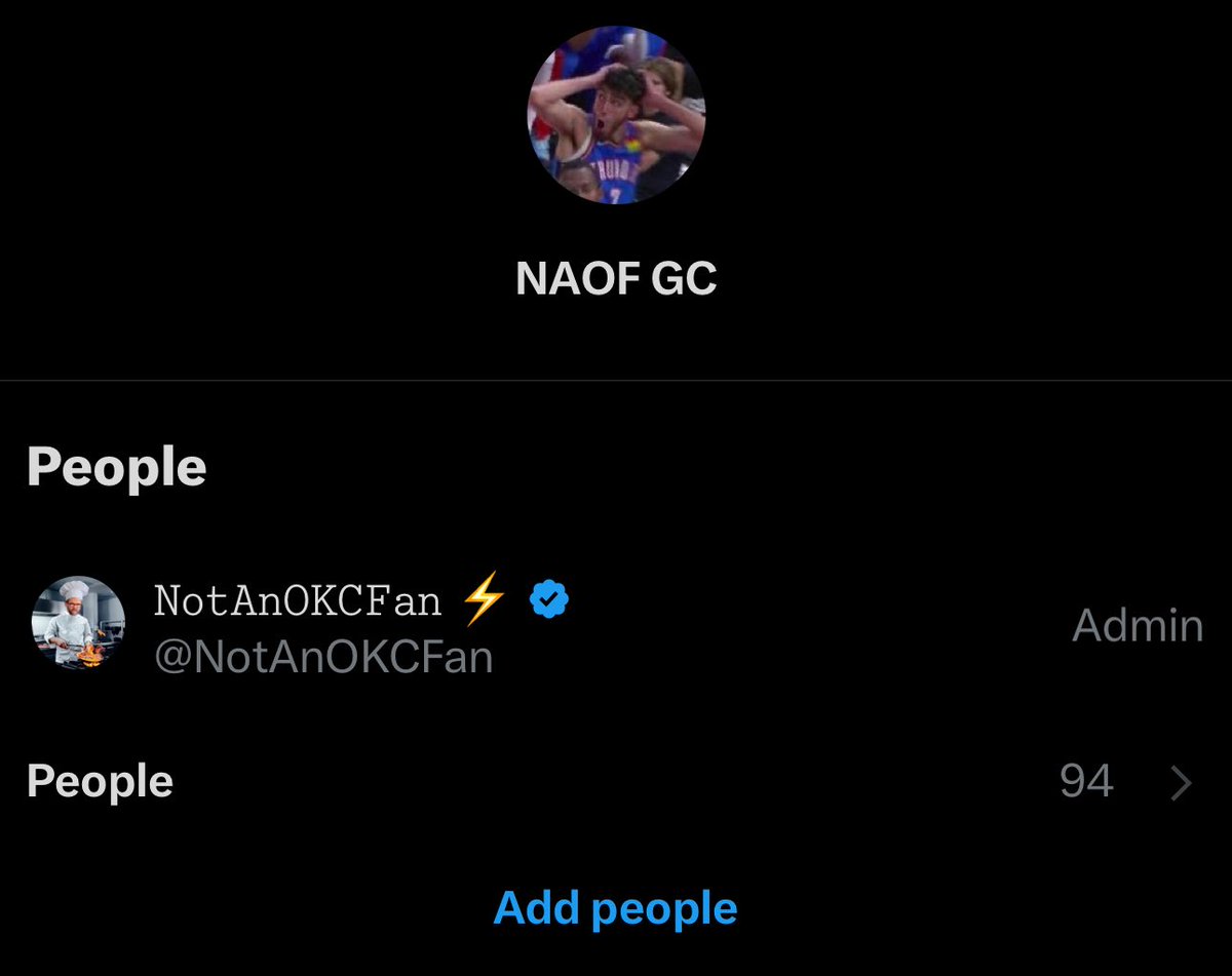 NotAnOKCFan's tweet image. Need a few more people in my gc!
Let me know if you want to join!