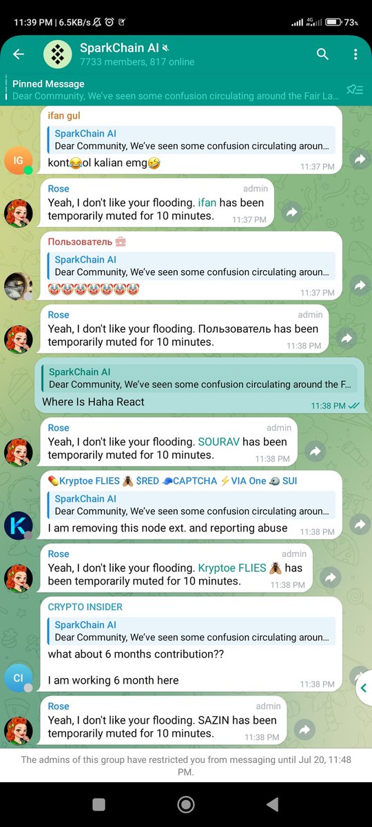 AirdropPlannet's tweet photo. @sparkchainai Fucking  Scam Community https://t.co/yeYRY4sawv