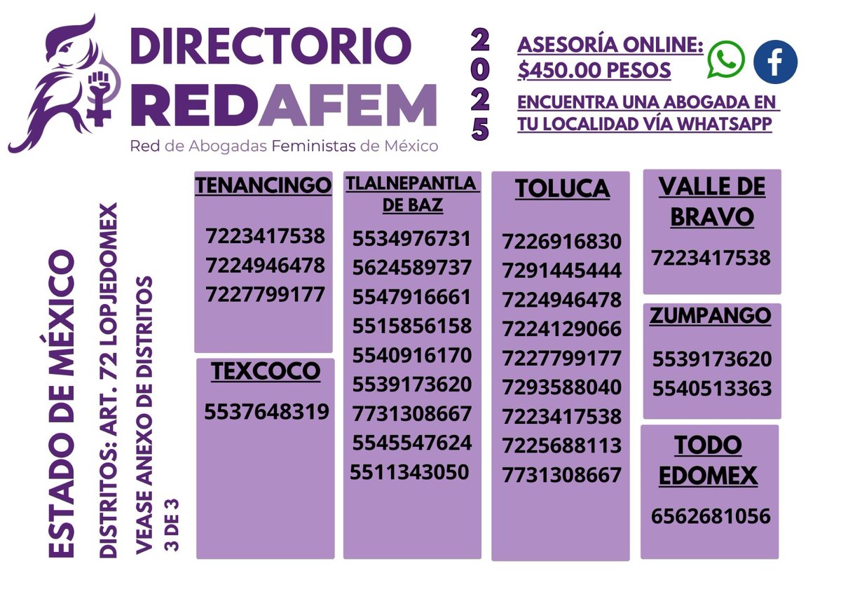 redafemx's tweet photo. Este es nuestro directorio #Directorio #REDAFEM #DomingoDeGanarSeguidoras https://t.co/U5eOnxh3zX